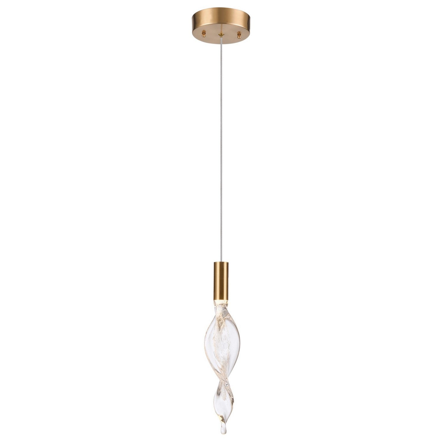 Arabela Lighting - 85211-1 - LED Pendant - Aurora - Natural Brass