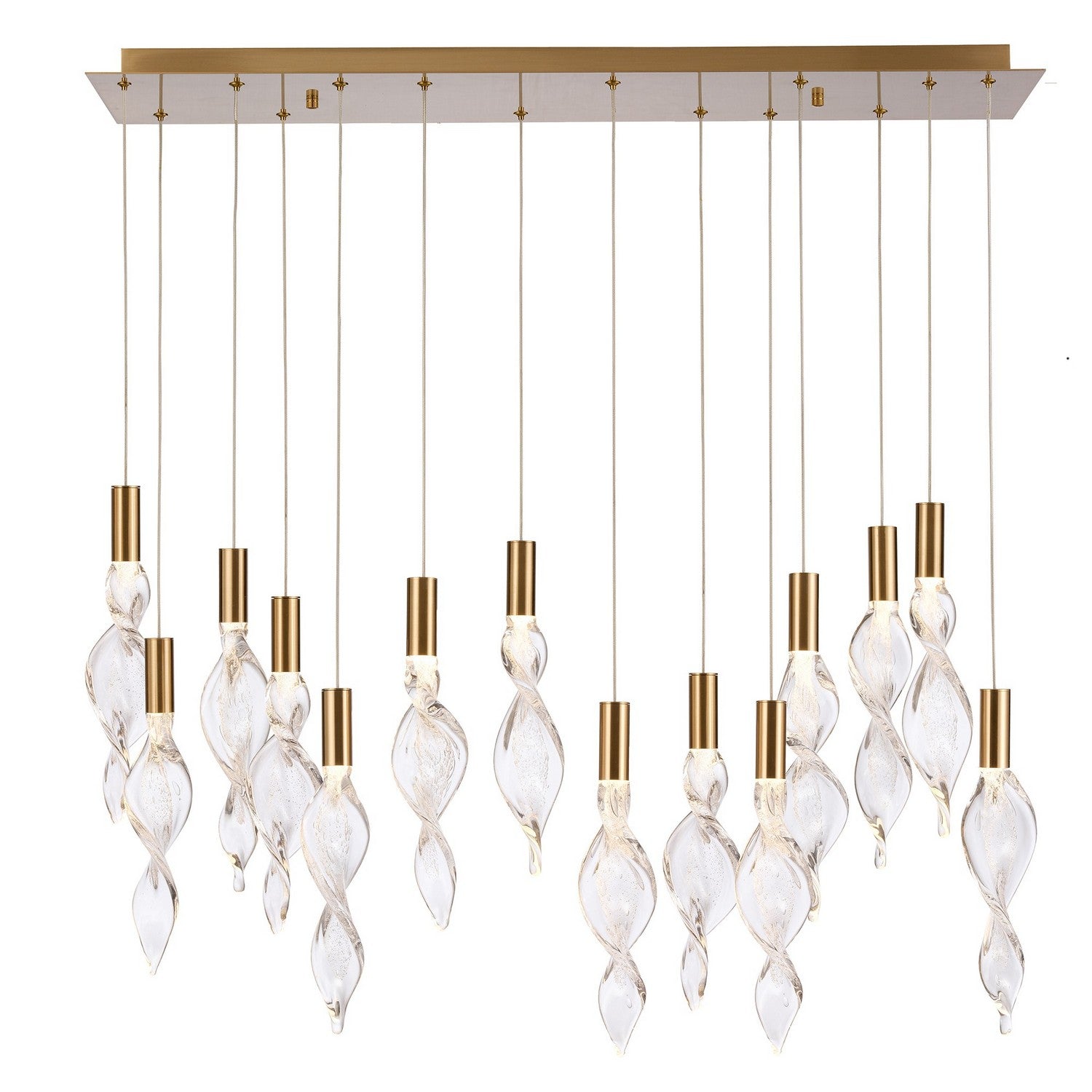 Arabela Lighting - 85216-14 - LED Linear Pendant - Aurora - Natural Brass