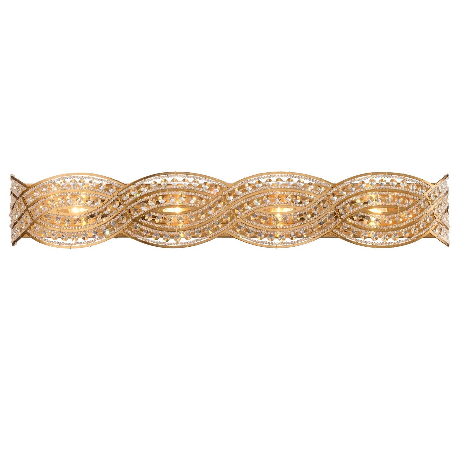 Arabela Lighting - 85237-4 - Four Light Vanity - Anastasia - Lacquered Gold