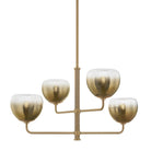 Troy Lighting Canada - F3734-PBR - Four Light Chandelier - August - Patina Brass