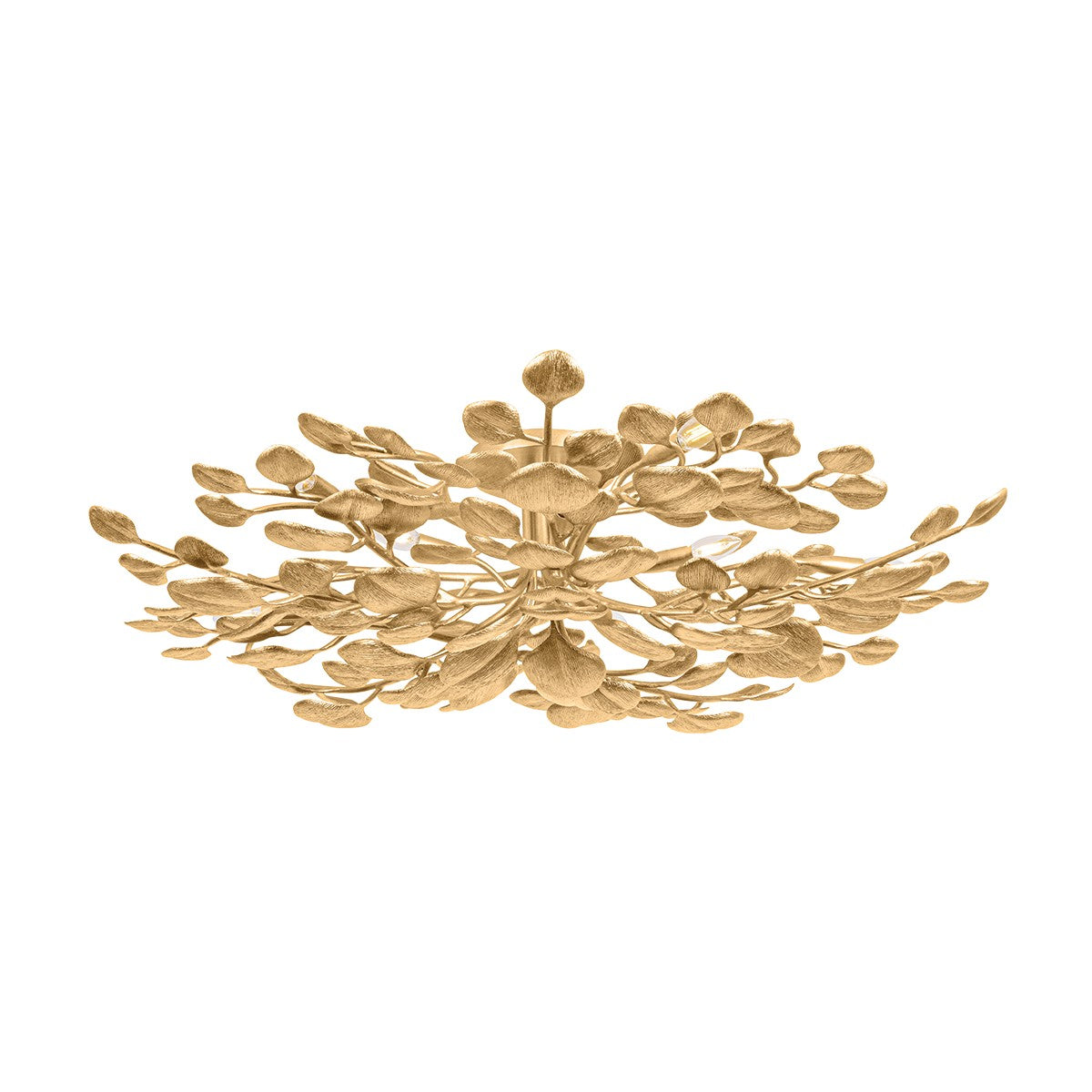 Corbett Lighting Canada - 499-50-VGL - Ten Light Semi Flush Mount - Menorca - Vintage Gold Leaf