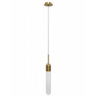 Avenue Lighting - HF7400-AB - One Light Pendant - Tribeca - Aged Brass