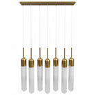 Avenue Lighting - HF7407-AB - Seven Light Pendant - Tribeca - Aged Brass