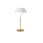 Dainolite Canada - GRD-281T-AGB-WH - One Light Table Lamp - Geraldine - Aged Brass