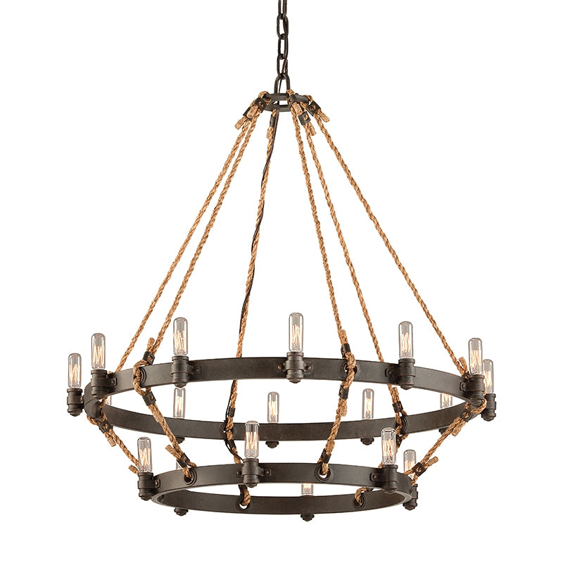 Troy Lighting Canada - F3128-HBZ - 18 Light Chandelier - Pike Place - Heritage Bronze