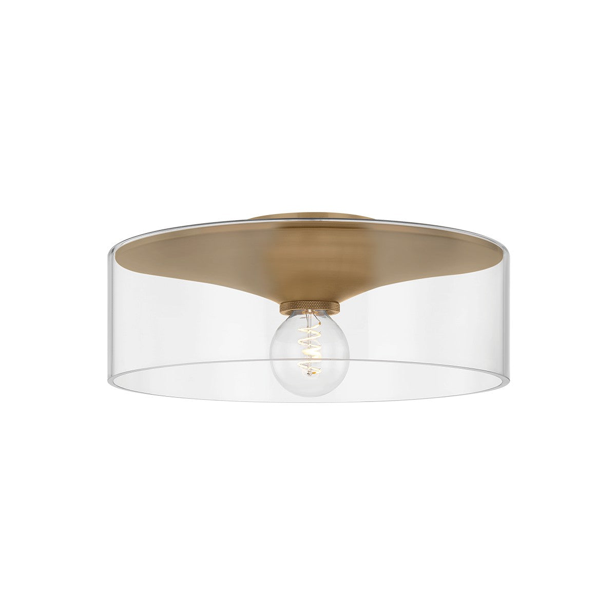 Troy Lighting Canada - C2916-PBR - One Light Flush Mount - Killian - Patina Brass