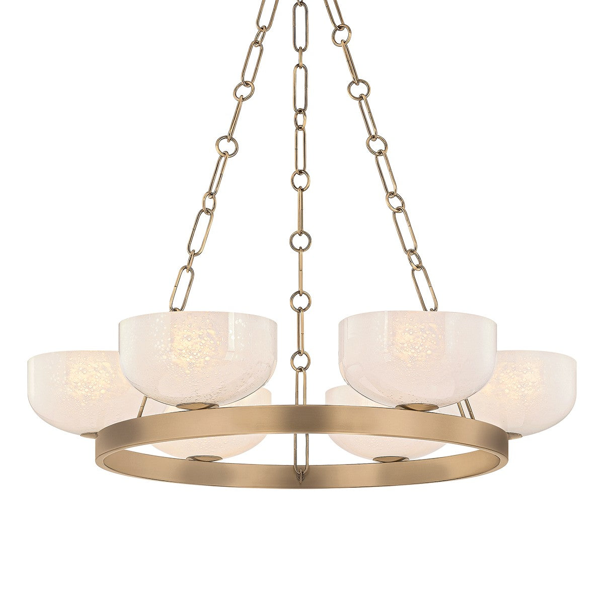 Troy Lighting Canada - F1332-PBR - Six Light Chandelier - Caelum - Patina Brass