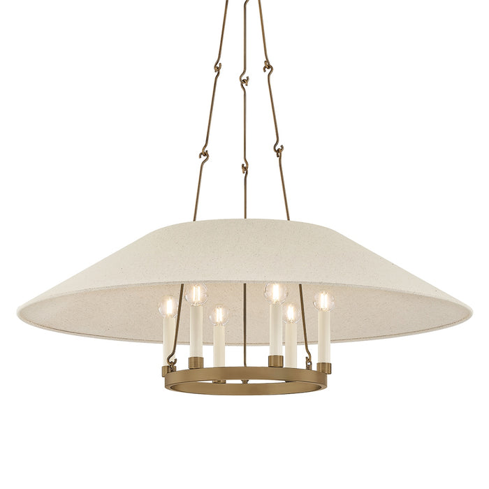 Troy Lighting Canada - F1638-PBR - Six Light Chandelier - Archive - Patina Brass