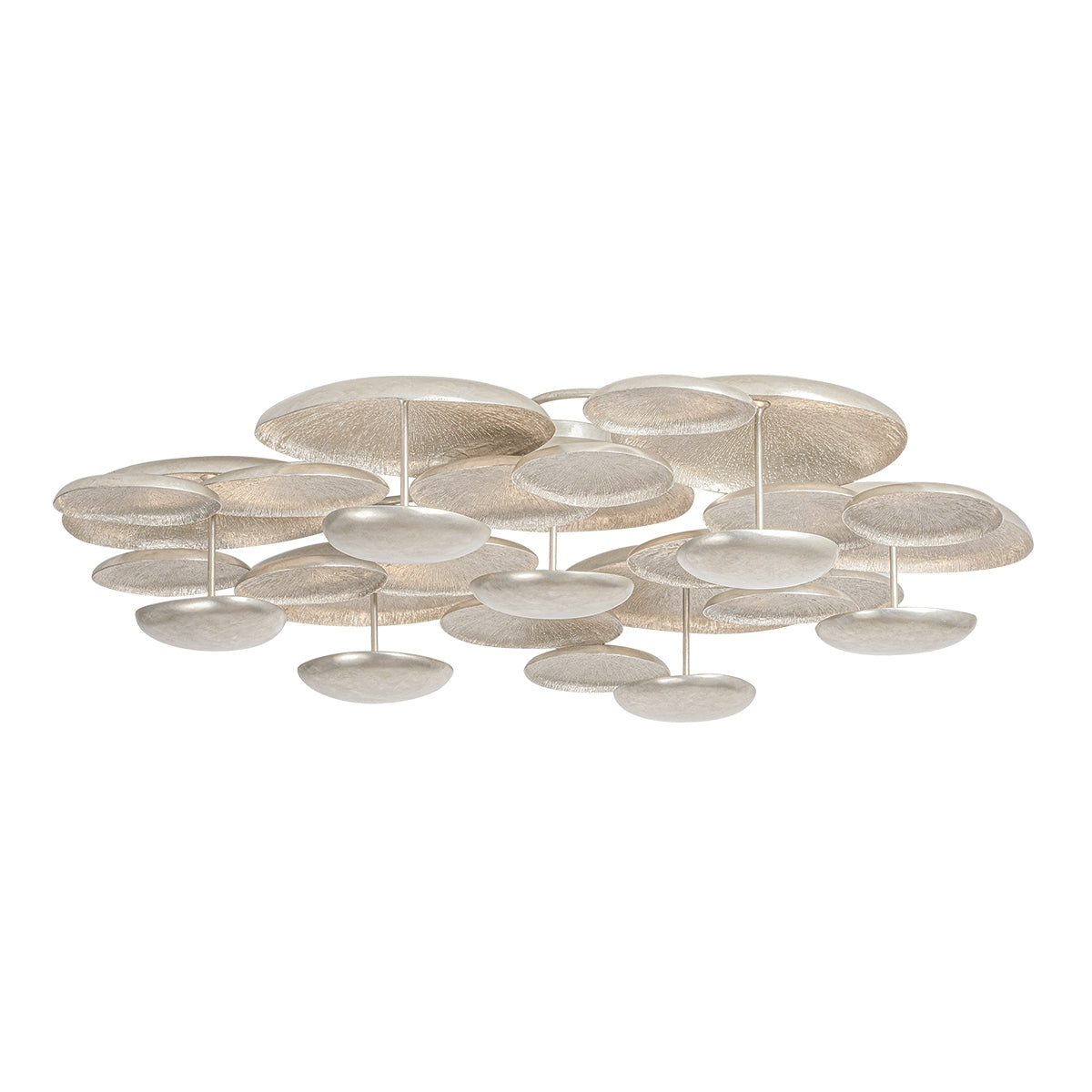 Corbett Lighting Canada - 522-59-TWL - LED Semi Flush Mount - Fistral - Textured Warm Silver Leaf
