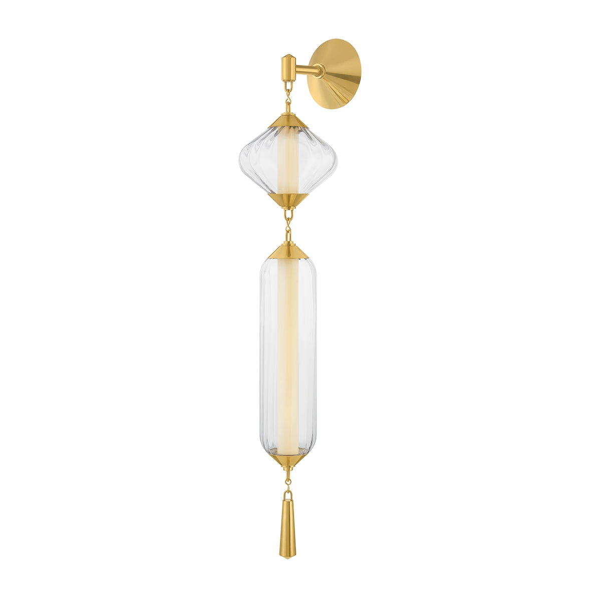 Corbett Lighting Canada - 545-02-VPB - LED Wall Sconce - Fiorello - Vintage Polished Brass