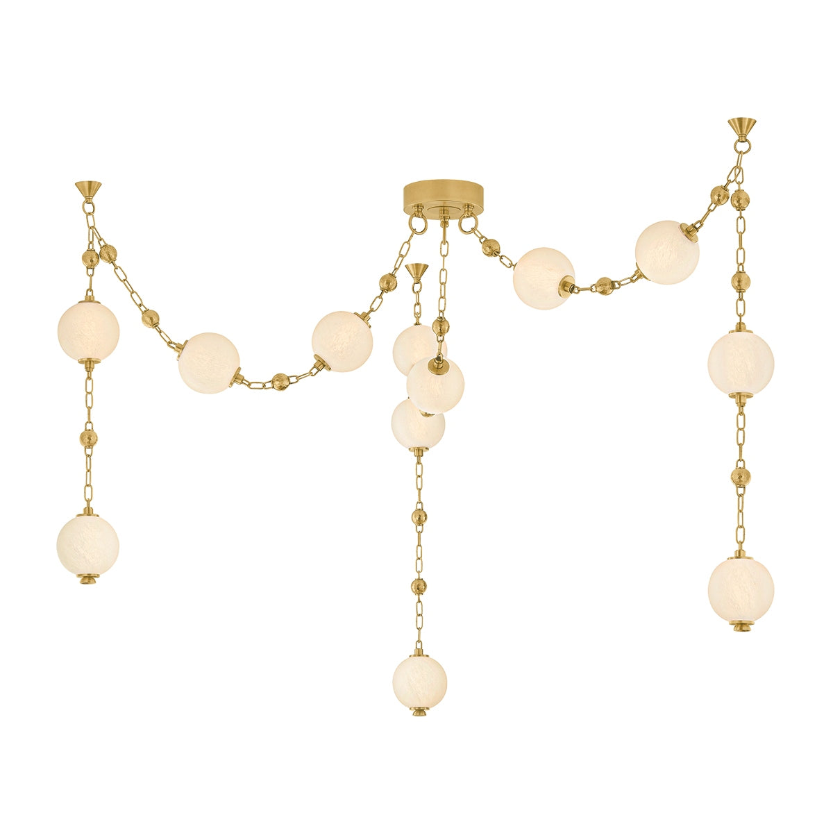 Corbett Lighting Canada - 557-18-VB - LED Chandelier - Corda - Vintage Brass