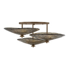 Corbett Lighting Canada - 559-36-OWB - Nine Light Semi Flush Mount - Alba - Old World Brass