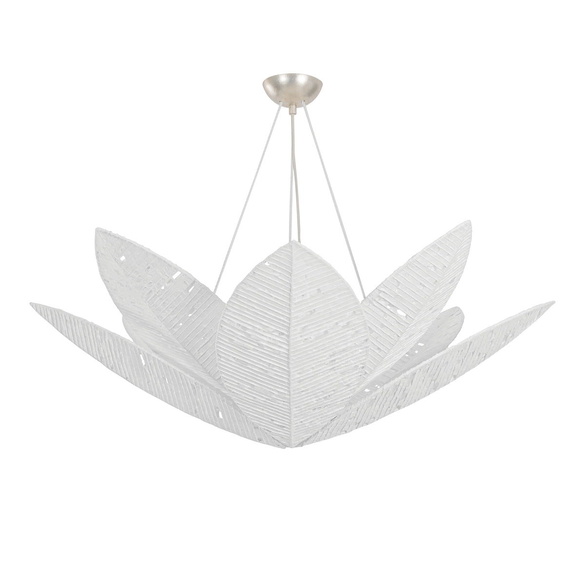 Corbett Lighting Canada - 561-40-WSL - Eight Light Chandelier - Azores - Warm Silver Leaf