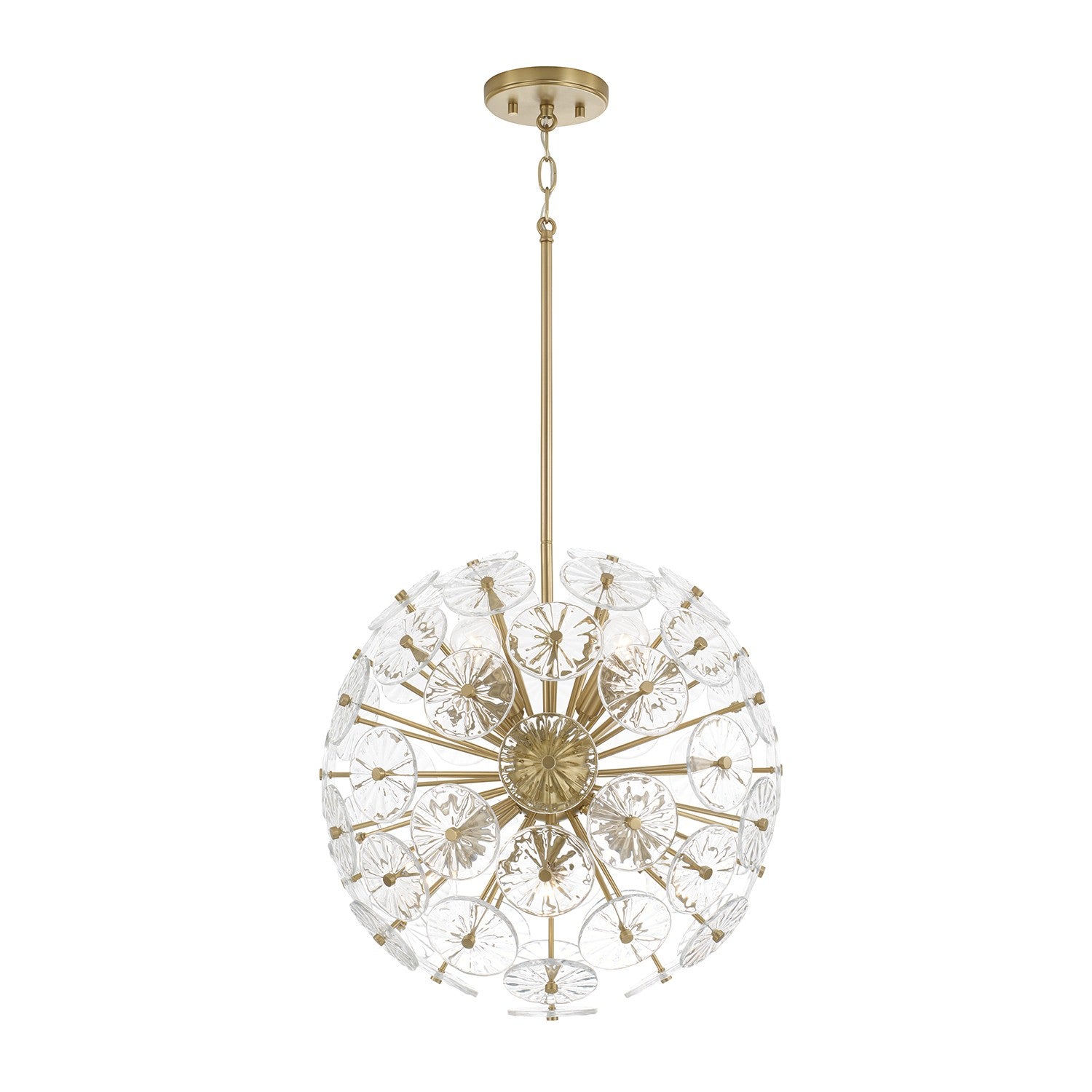 Capital Lighting - 357881MA - Eight Light Pendant - Emelie - Matte Brass