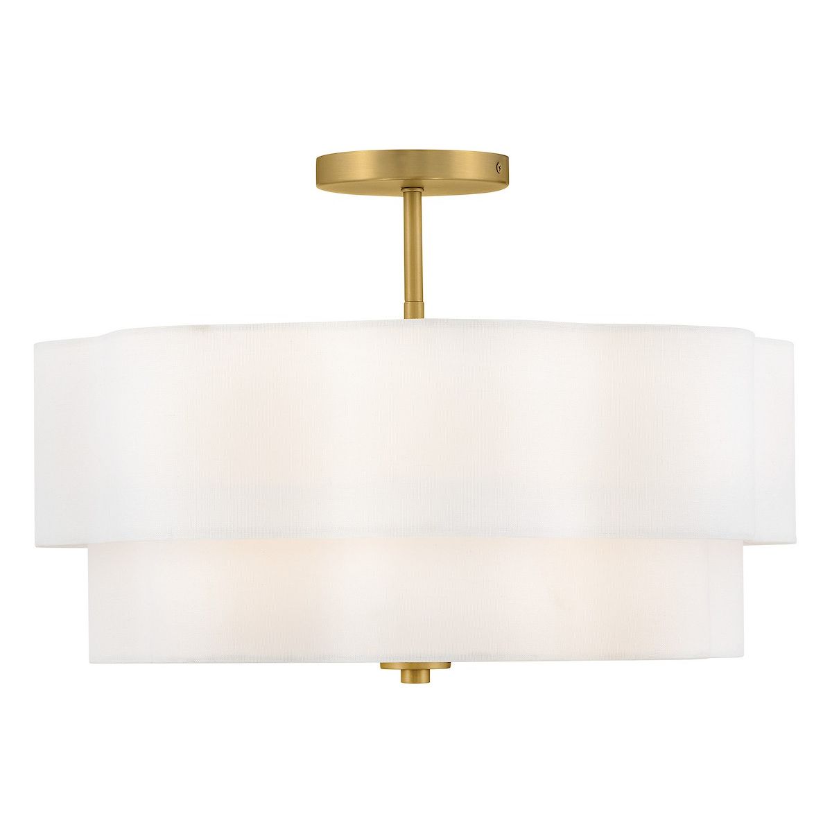 Hinkley Canada - 47733LCB - LED Semi-Flush Mount - Gwen - Lacquered Brass