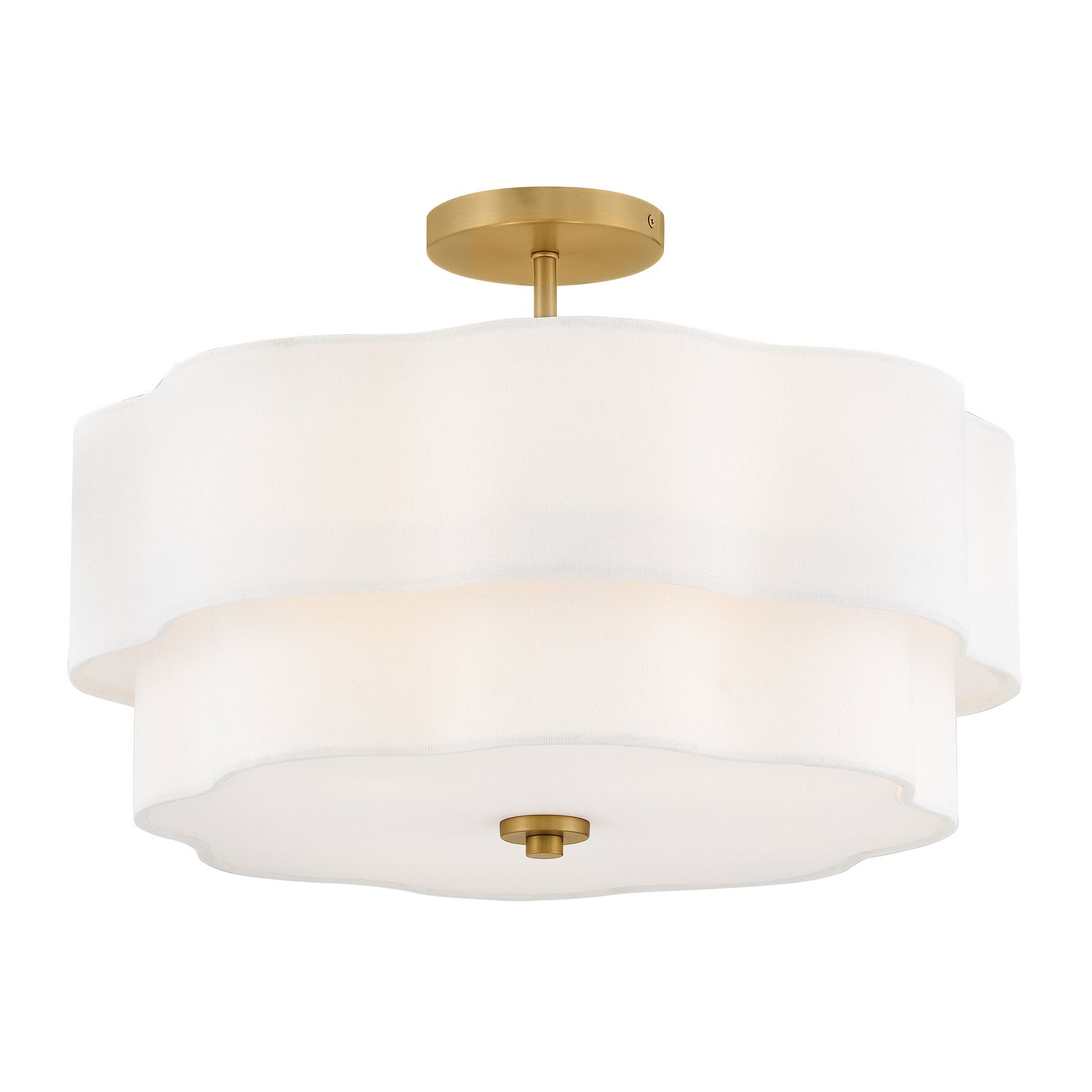 Hinkley Canada - 47733LCB - LED Semi-Flush Mount - Gwen - Lacquered Brass