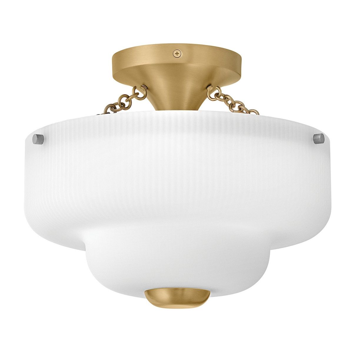 Hinkley Canada - 48571LCB - LED Semi-Flush Mount - Adella - Lacquered Brass