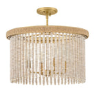 Hinkley Canada - 48607LCB - LED Convertible Semi-Flush Mount - Indra - Lacquered Brass