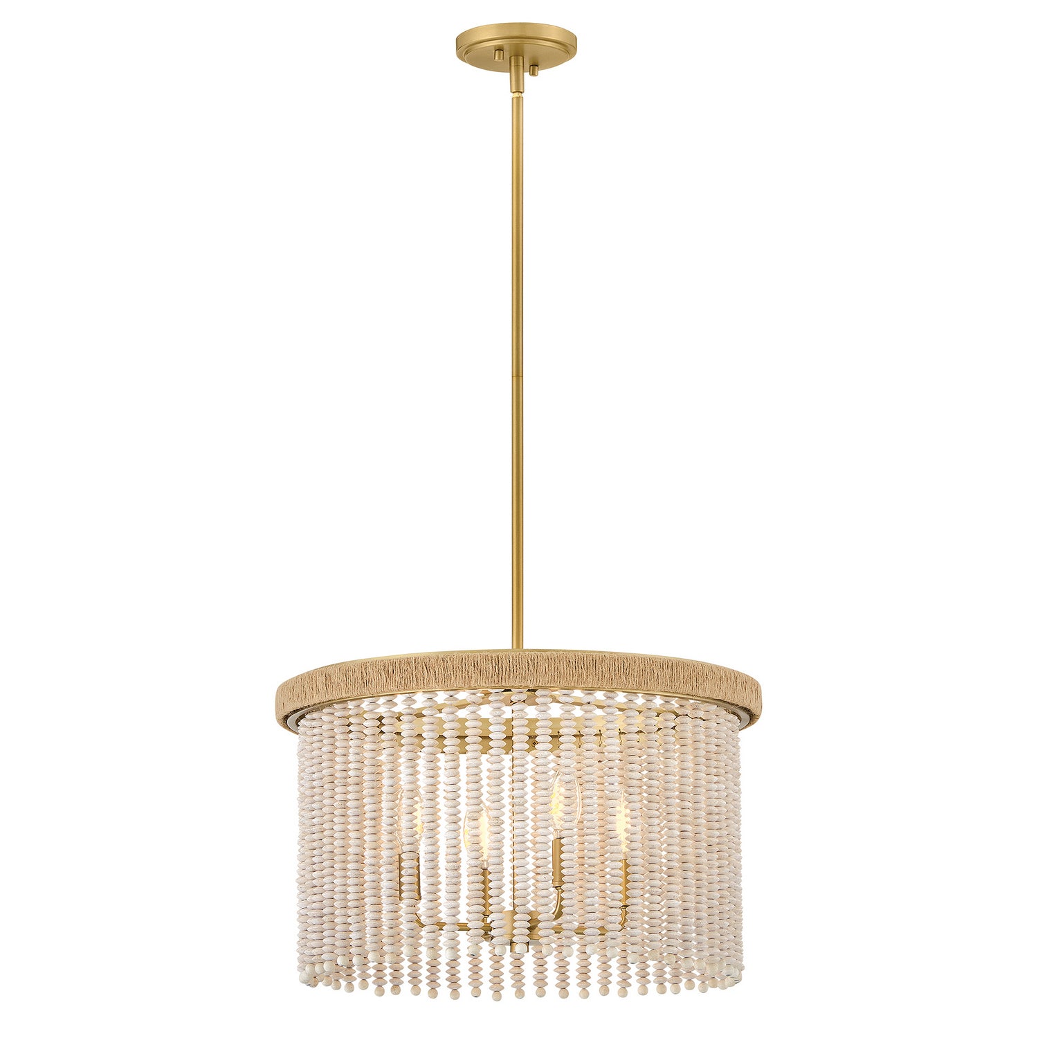 Hinkley Canada - 48607LCB - LED Convertible Semi-Flush Mount - Indra - Lacquered Brass