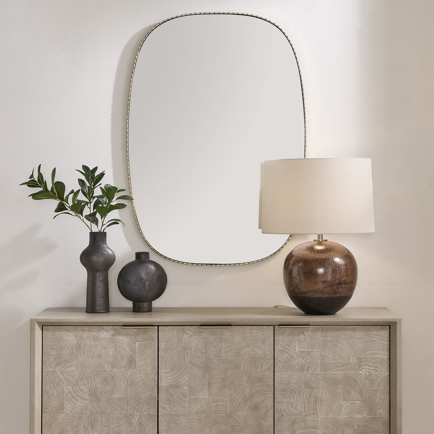 Uttermost - 08308 - Mirror - Nidia - Antique Gold