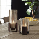 Uttermost - 18312 - Candleholders Set/2 - Fluted Fire - Dark Bronze