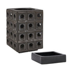 Uttermost - 18322 - Candleholder - Lattice - Distressed Brown
