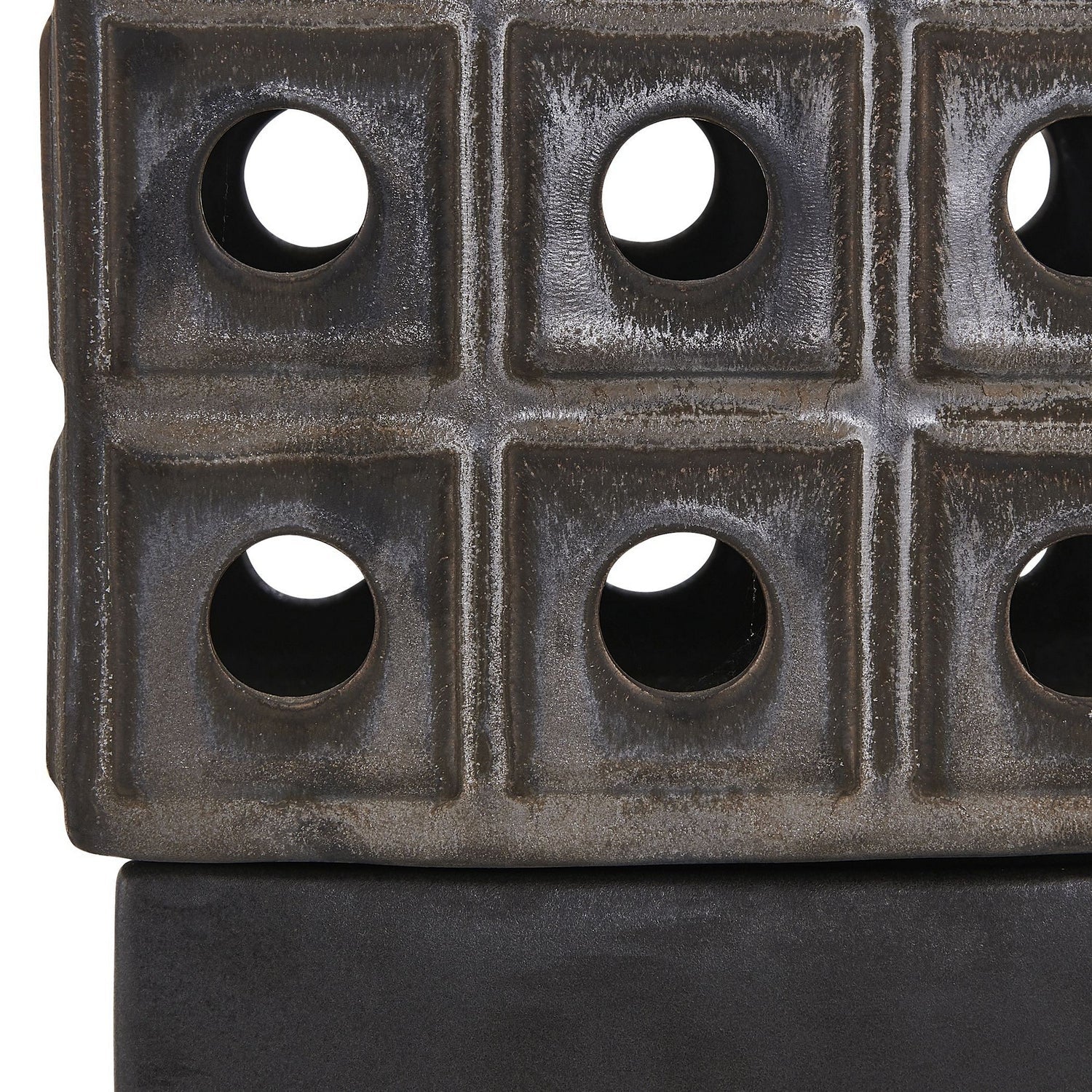 Uttermost - 18322 - Candleholder - Lattice - Distressed Brown
