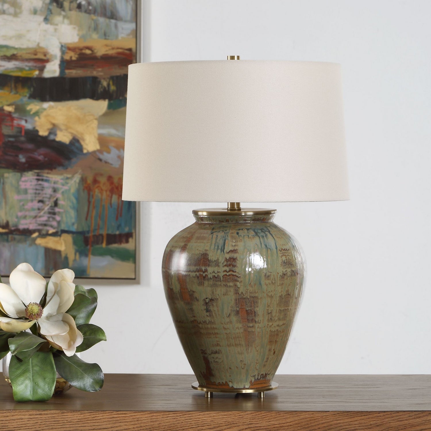 Uttermost - 30563-1 - One Light Table Lamp - Olisa - Antique Brass
