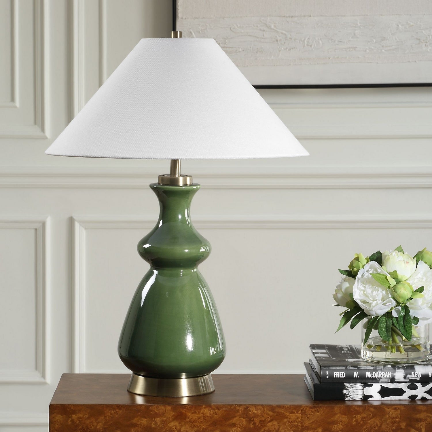 Uttermost - 30587-1 - One Light Table Lamp - Green Thumb - Brass