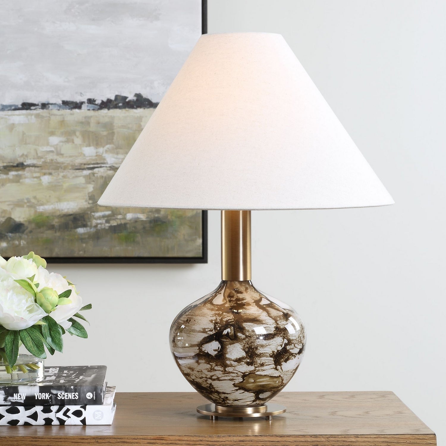 Uttermost - 30597-1 - One Light Table Lamp - Montagu - Brass