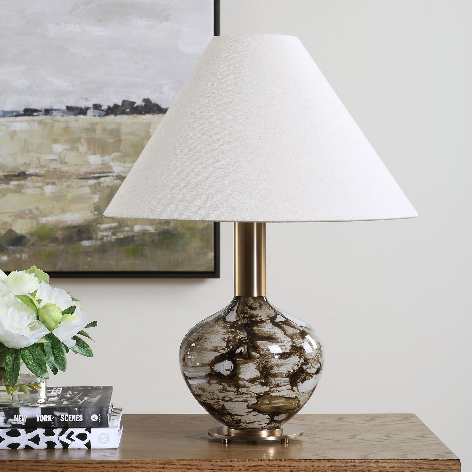 Uttermost - 30597-1 - One Light Table Lamp - Montagu - Brass