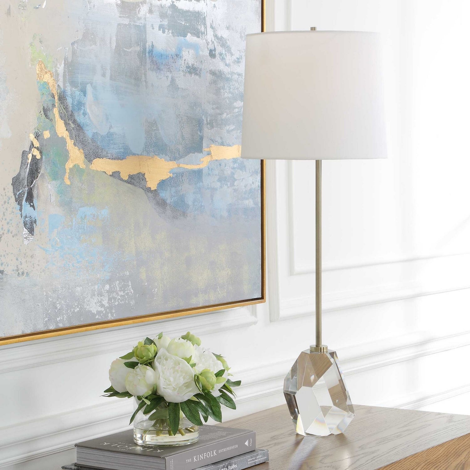 Uttermost - 30615-1 - One Light Buffet Lamp - Valentina - Antique Brass