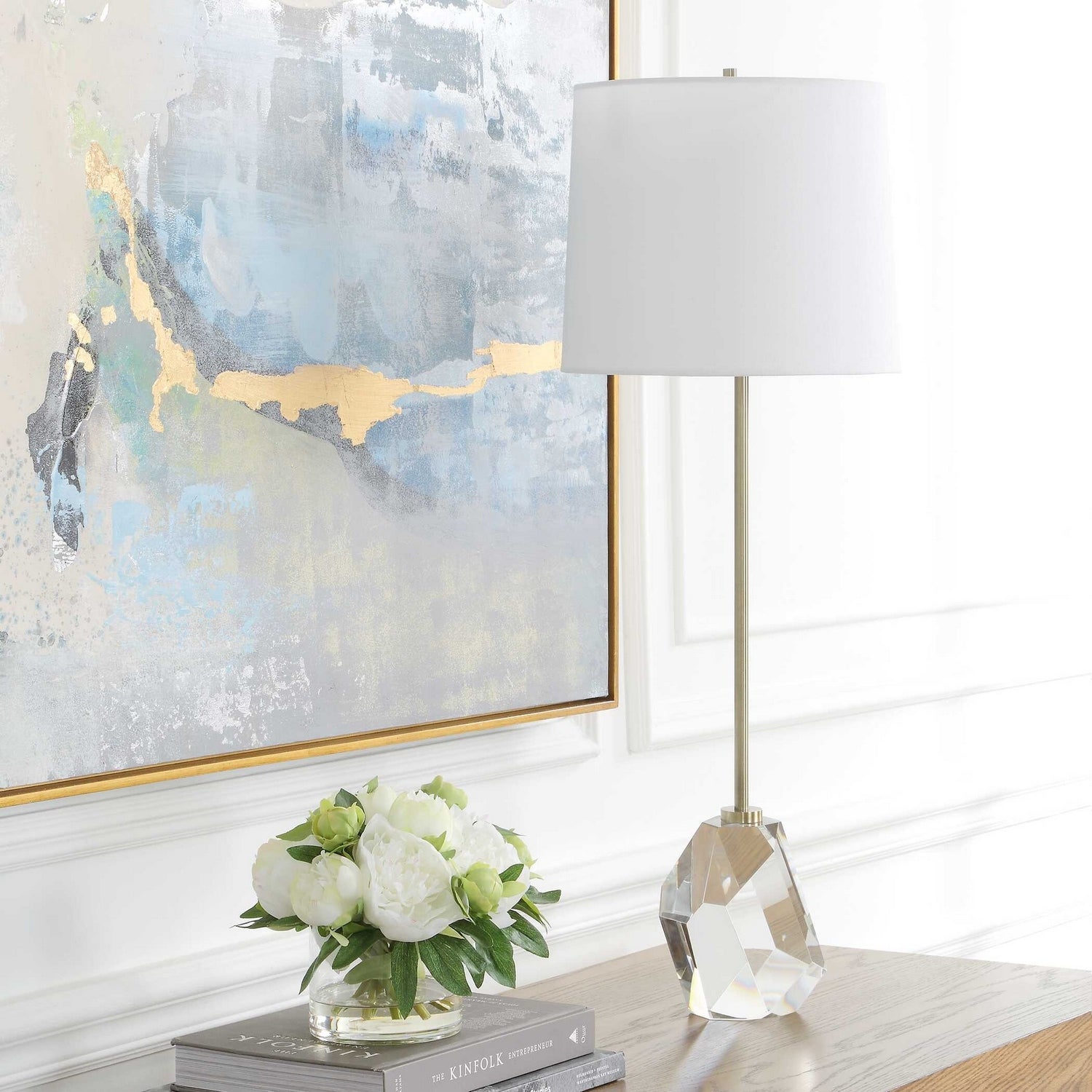 Uttermost - 30615-1 - One Light Buffet Lamp - Valentina - Antique Brass