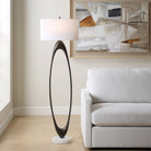 Uttermost - 30643 - One Light Floor Lamp - Sonic - Antique Brass