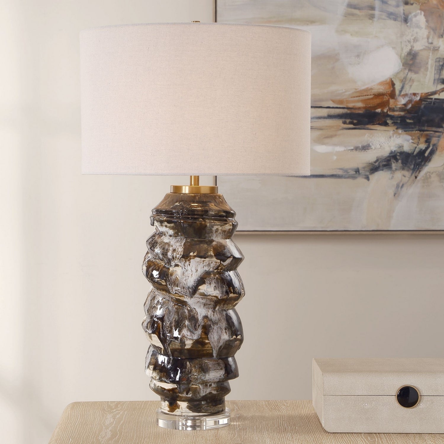 Uttermost - 30649 - One Light Table Lamp - Cuoco - Antique Brass