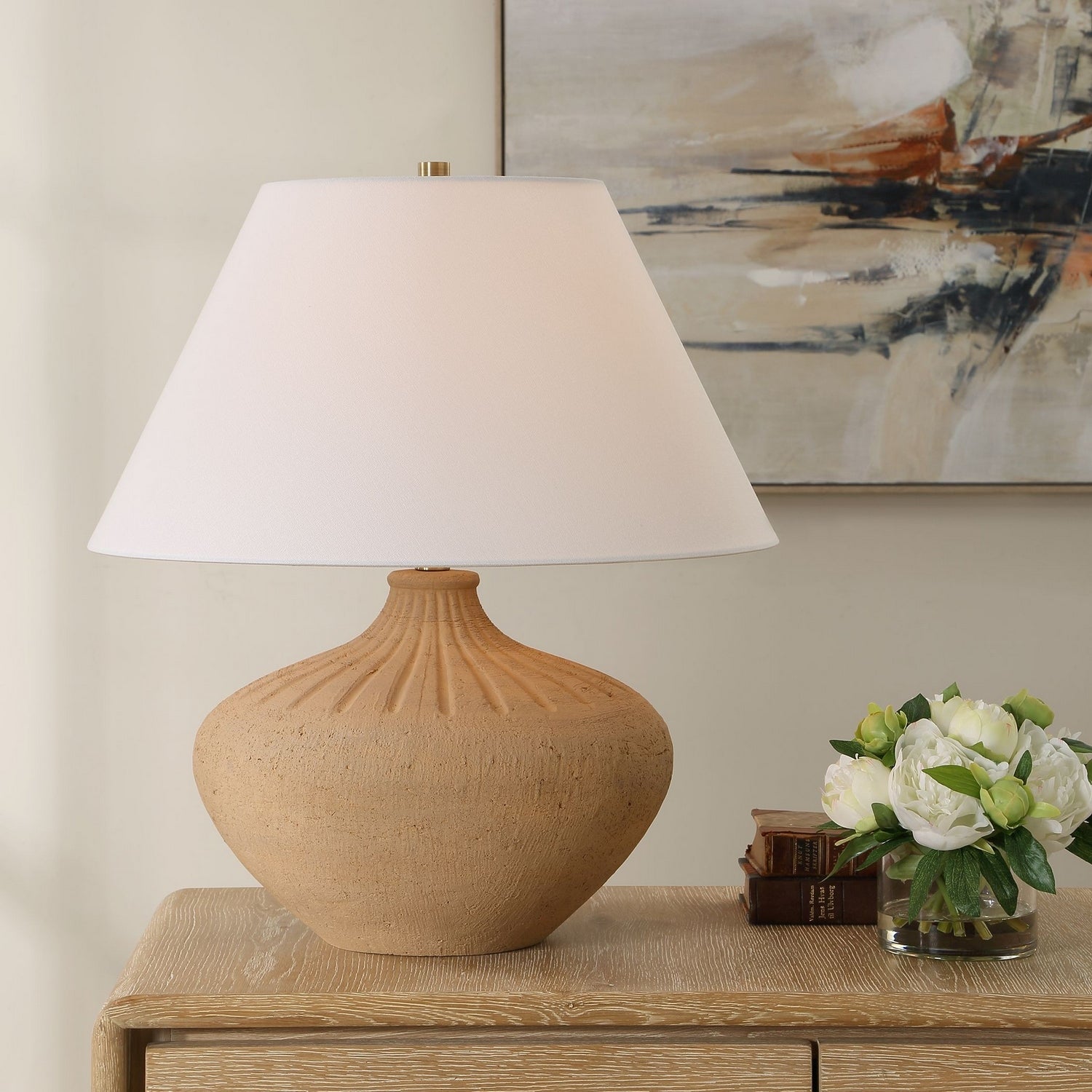 Uttermost - 30653-1 - One Light Table Lamp - Eldon - Brass