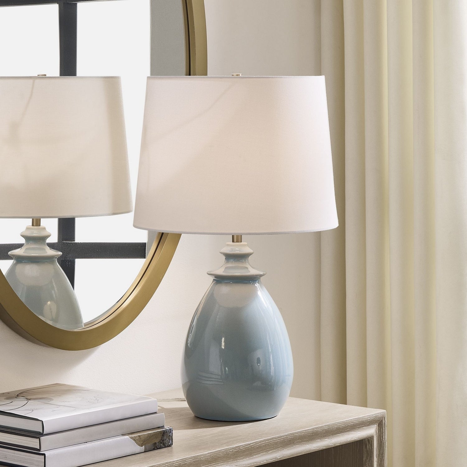 Uttermost - 30656-1 - One Light Table Lamp - Lorene - Brushed Nickel
