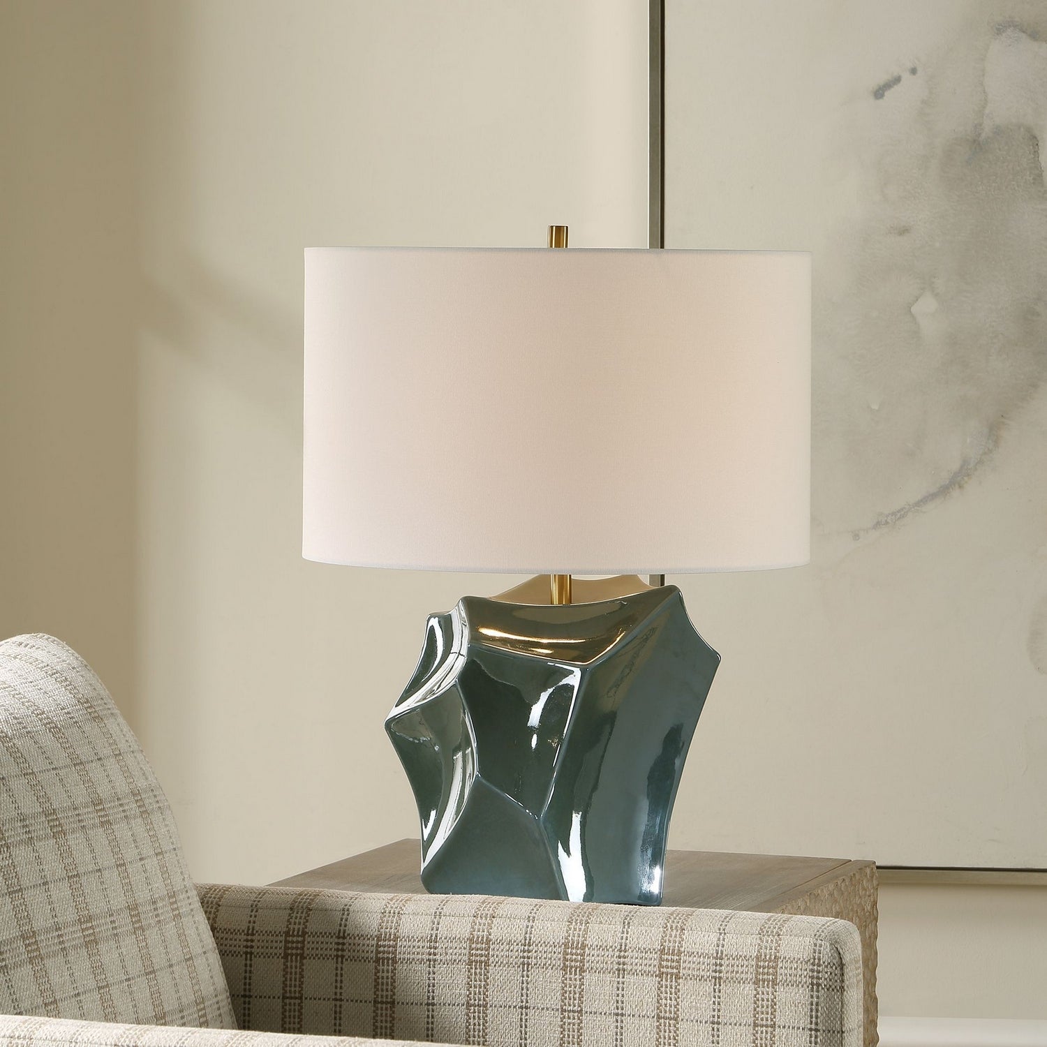 Uttermost - 30662 - One Light Table Lamp - Prisma - Antique Brass