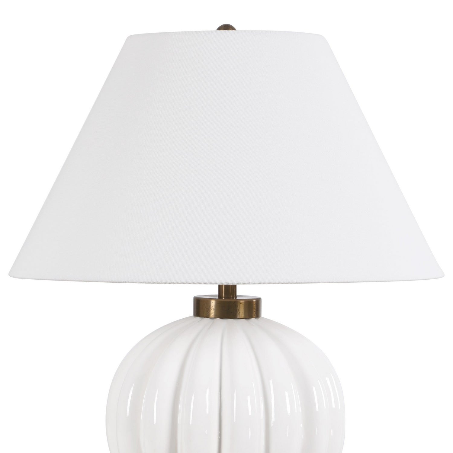 Uttermost - 30663 - One Light Table Lamp - Irena - Antique Brass