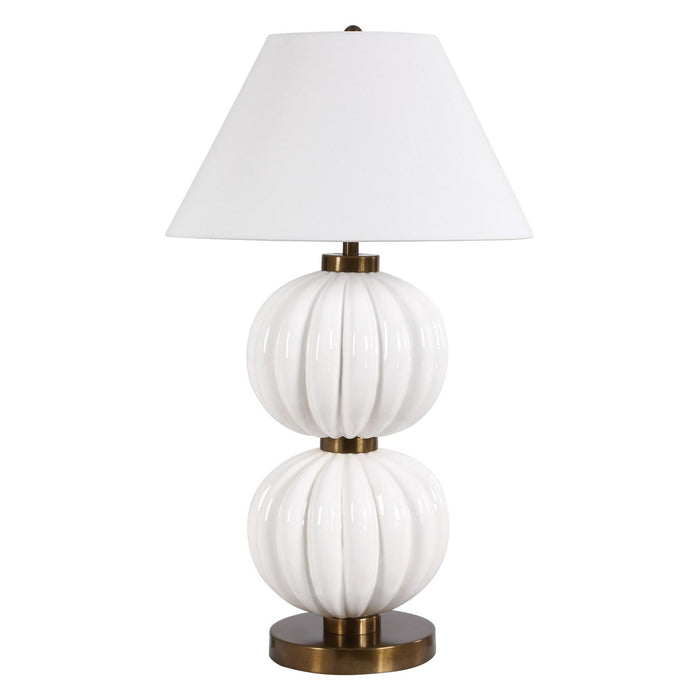Uttermost - 30663 - One Light Table Lamp - Irena - Antique Brass