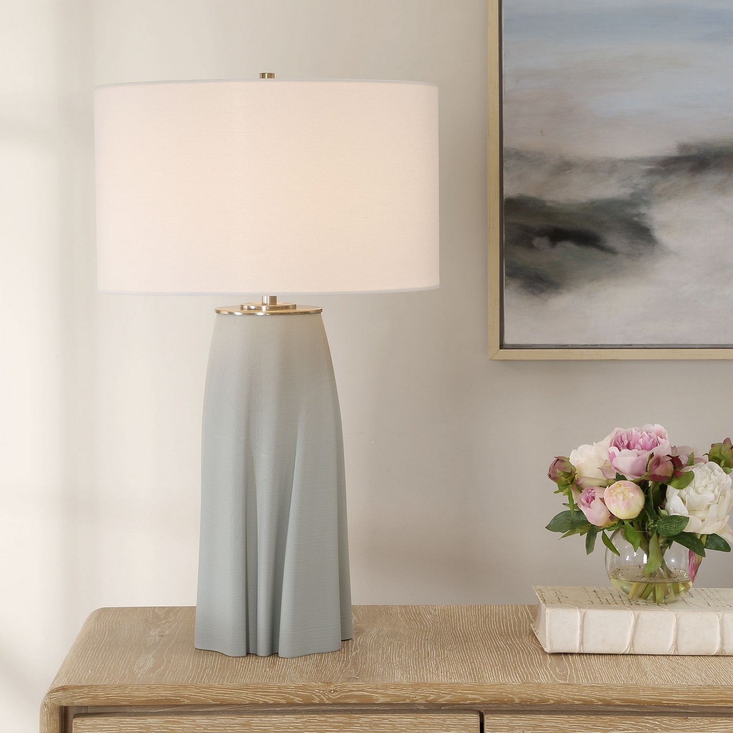 Uttermost - 30664-1 - One Light Table Lamp - Cover Up - Antique Brass