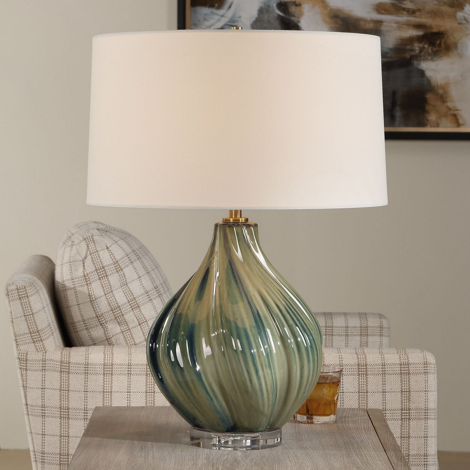 Uttermost - 30666 - One Light Table Lamp - Tausha - Antique Brass