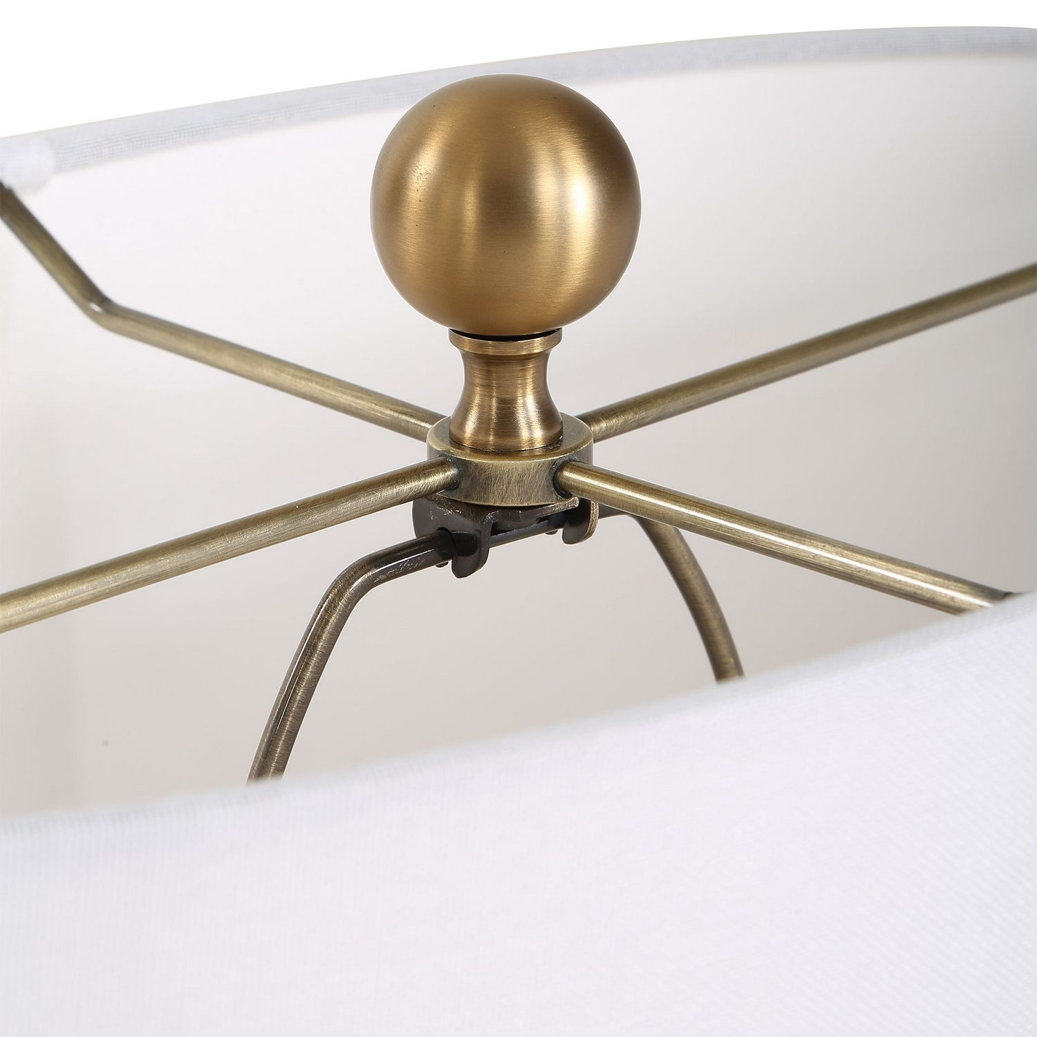Uttermost - 30674-1 - One Light Table Lamp - Ruffle Up - Antique Brass