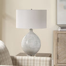 Uttermost - 30680 - One Light Table Lamp - Clary - Antique Brass