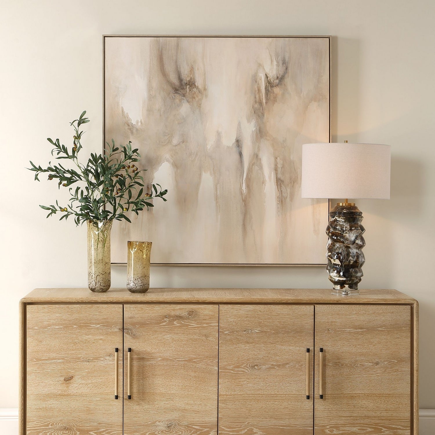 Uttermost - 32468 - Abstract Art - Embark - Gray Washed Wooden