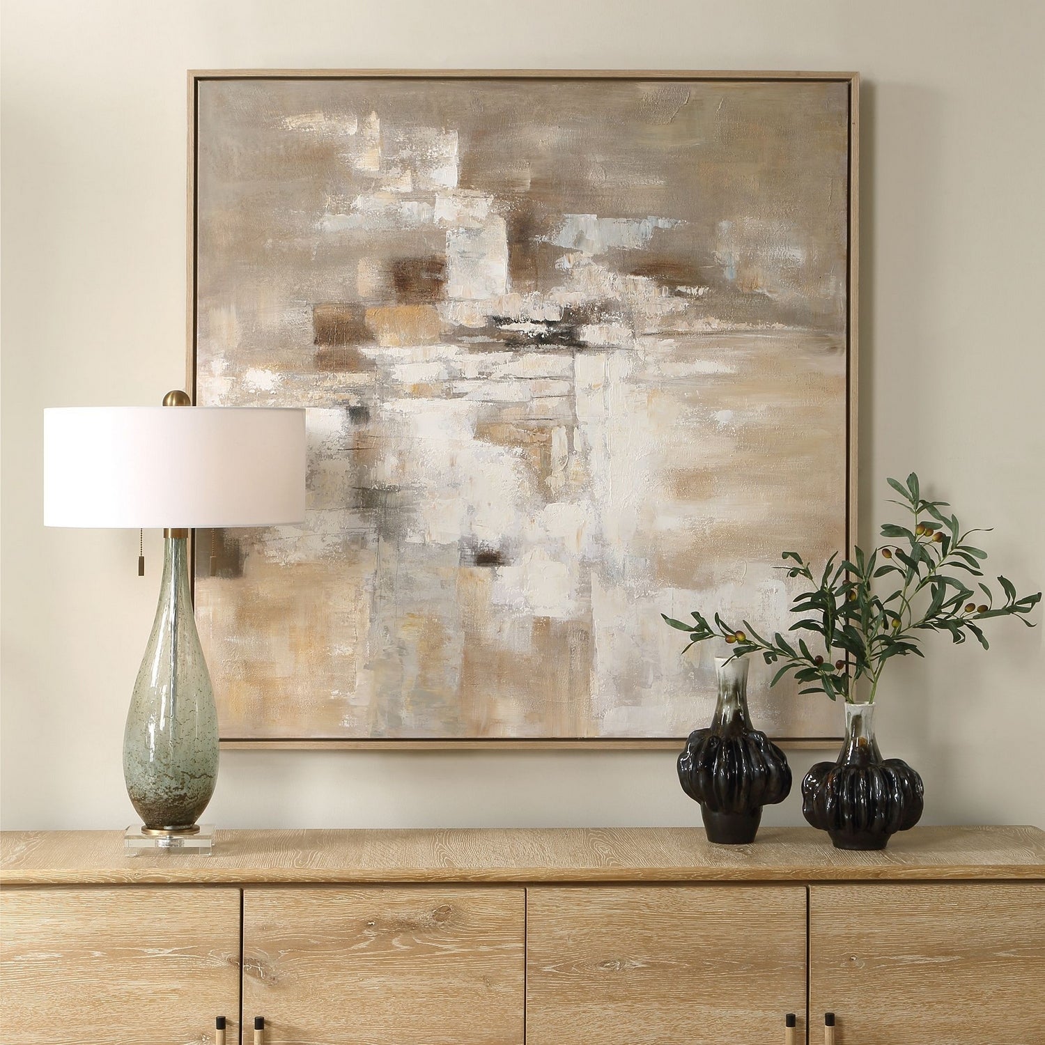 Uttermost - 32473 - Abstract Art - Time To Time - Gray Washed Wooden