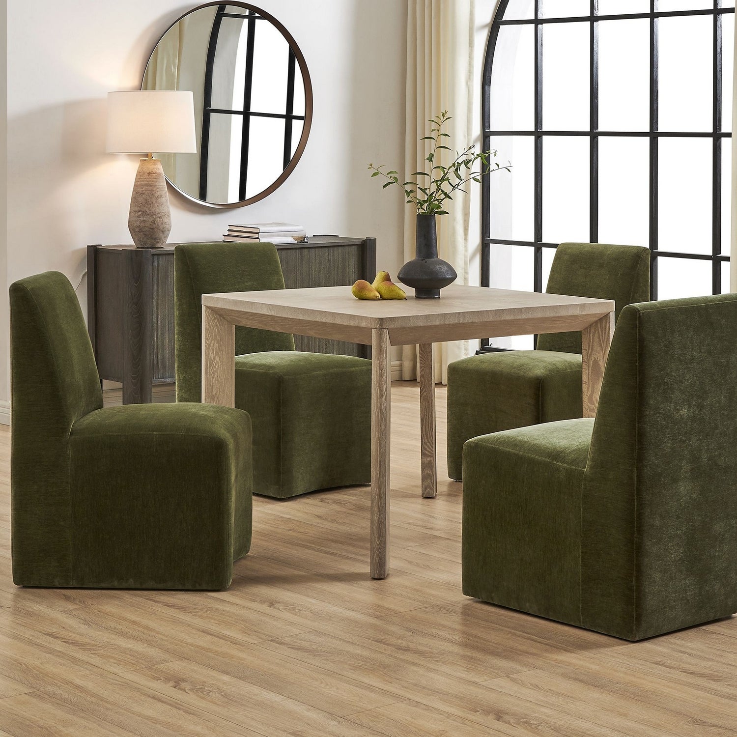 Uttermost - 50293 - Dining Game Table - Noval - Solid White Oak