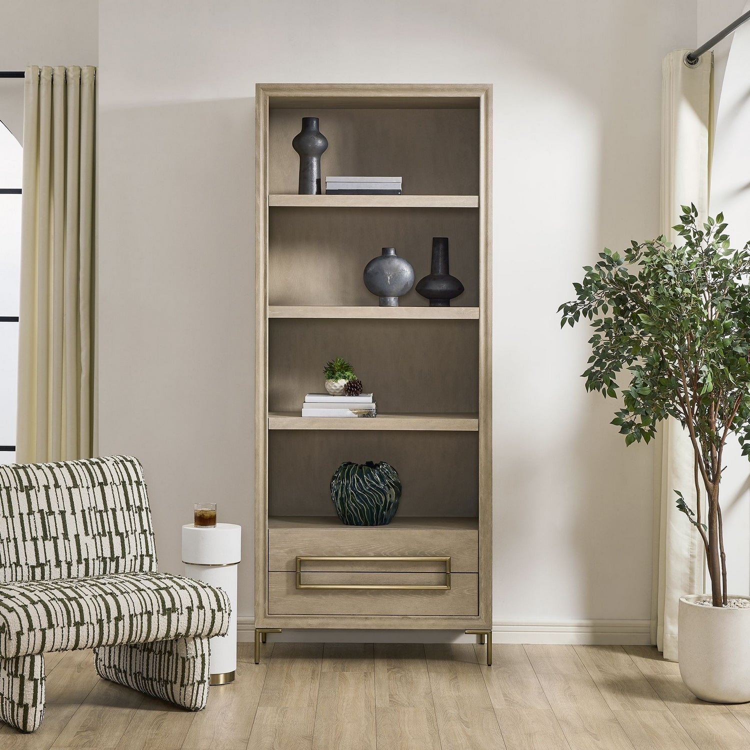 Uttermost - 50317 - Etagere - Alessia - Brushed Brass