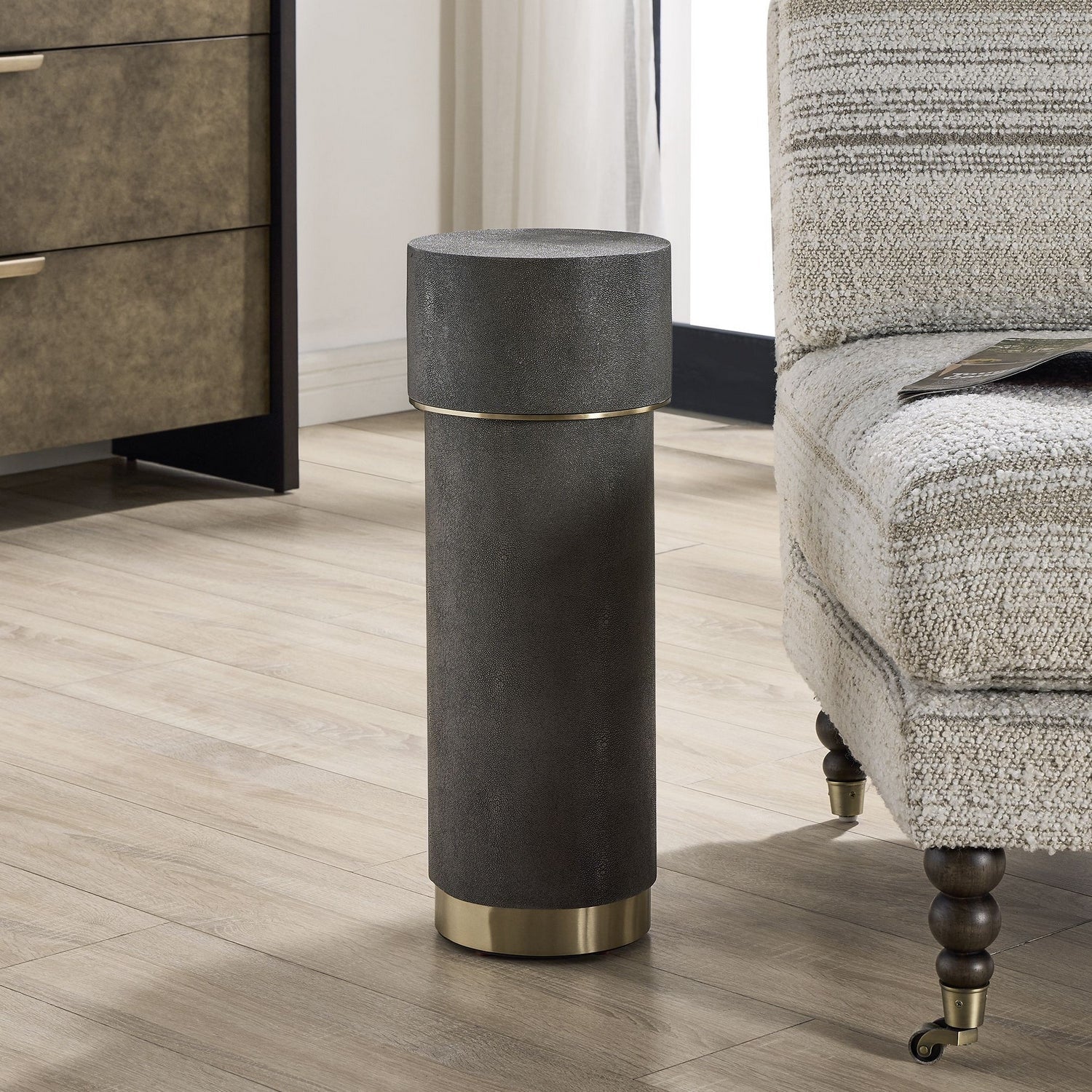 Uttermost - 50318 - Drink Table - Wessex - Brushed Brass