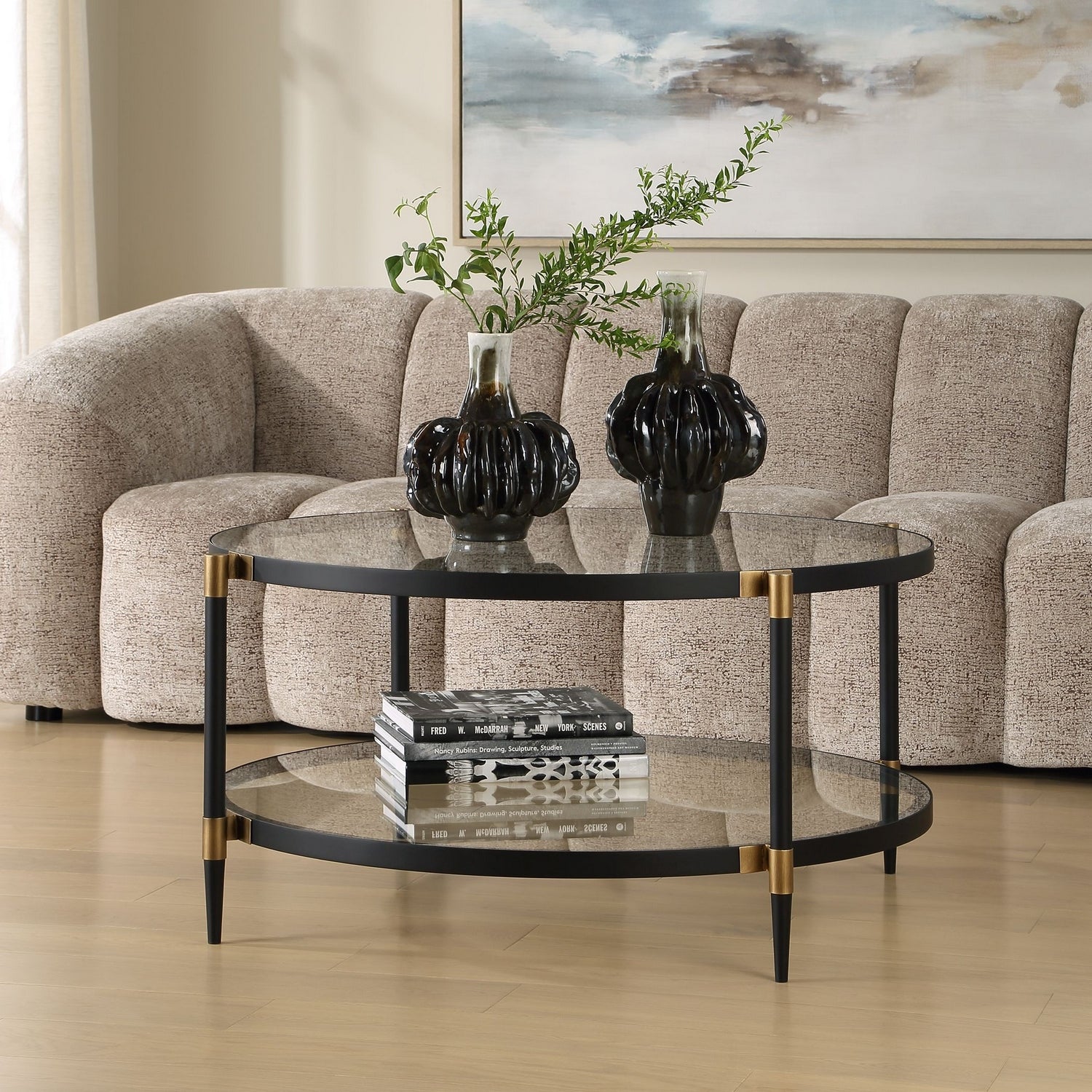 Uttermost - 50361 - Coffee Table - Chadid - Black Iron